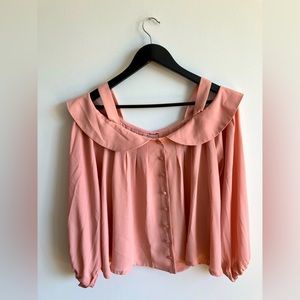 Loose Pink Summer Blouse | Size M